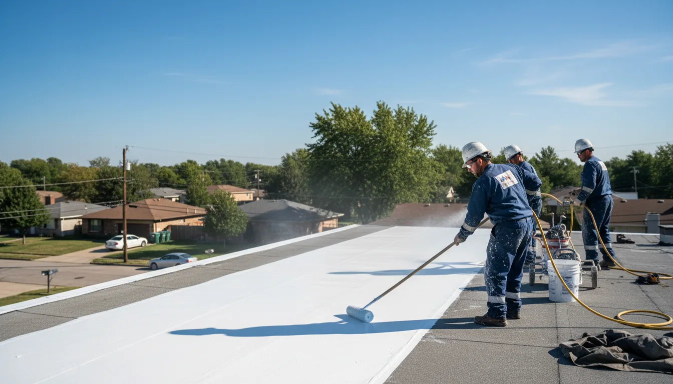 Commercial roof coating in Iron River, MI near me